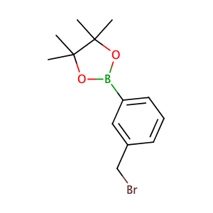2-(3-(bromomethyl)phenyl)-4,4,5,5,-tetramethyl-1,3,2-dioxaborolane,CAS No. 214360-74-4.