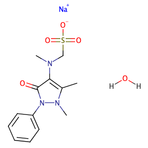 Dipyrone monohydrate,CAS No. 5907-38-0.