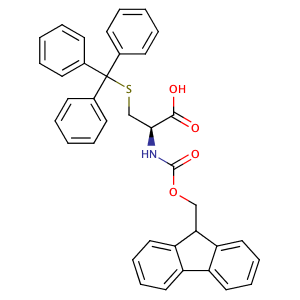 N-[(9H-fluoren-9-ylmethoxy)-carbonyl]-S-trityl-L-cysteine,CAS No. 103213-32-7.