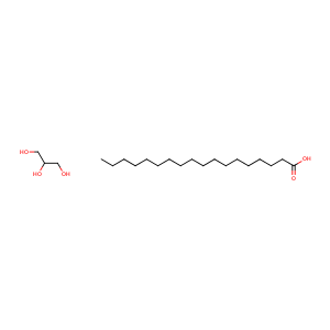 Octadecanoic acid, ester with 1,2,3-propanetriol,CAS No. 11099-07-3.