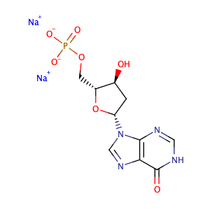 Sodium ((2R,3S,5R)-3-hydroxy-5-(6-oxo-1H-purin-9(6H)-yl)tetrahydrofuran-2-yl)methyl phosphate,CAS No. 14999-52-1.