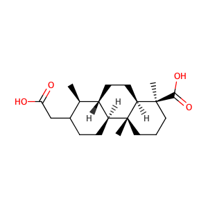 (1S,4aR,4bS,8R,8aS,10aR)-7-(carboxymethyl)-1,4a,8-trimethyl-tetradecahydrophenanthrene-1-carboxylic acid,CAS No. 7420-54-4.