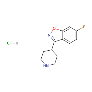 6-Fluoro-3-(4-piperidinyl)-1,2-benzisoxazole hydrochloride,CAS No. 84163-13-3.