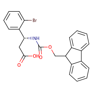 (R)-3-((((9H-Fluoren-9-yl)methoxy)carbonyl)amino)-3-(2-bromophenyl)propanoic acid,CAS No. 517905-84-9.