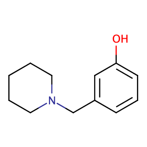 3-(1-Piperidinylmethyl)phenol,CAS No. 73279-04-6.