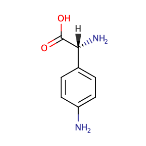 (2R)-2-amino-2-(4-aminophenyl)acetic acid,CAS No. 35619-39-7.