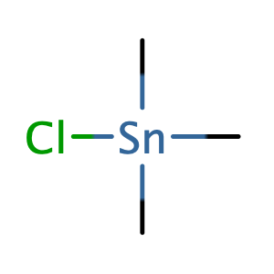 trimethylstannyl chloride,CAS No. 1066-45-1.