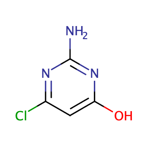 2-Amino-6-chloropyrimidin-4(3H)-one,CAS No. 1194-21-4.