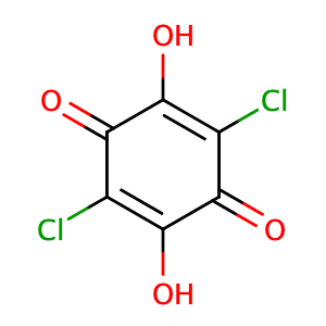 2,5-Cyclohexadiene-1,4-dione, 2,5-dichloro-3,6-dihydroxy-,CAS No. 87-88-7.