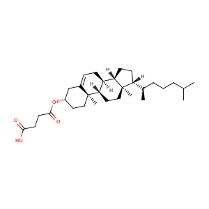 4-(((3S,8S,9S,10R,13R,14S,17R)-10,13-dimethyl-17-((R)-6-methylheptan-2-yl)-2,3,4,7,8,9,10,11,12,13,14,15,16,17-tetradecahydro-1H-cyclopenta[a]phenanthren-3-yl)oxy)-4-oxobutanoic acid,CAS No. 1510-21-0.