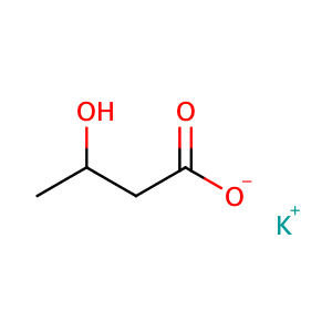 Butanoic acid, 3-hydroxy-, potassium salt,CAS No. 39650-04-9.