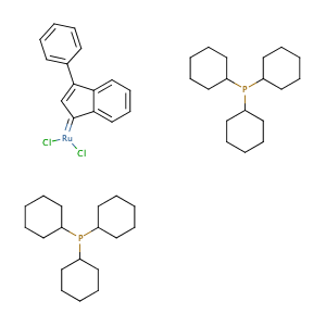 Bis(tricyclohexylphosphine)-3-phenyl-1H-inden-1-ylideneruthenium(IV) dichloride,CAS No. 250220-36-1.