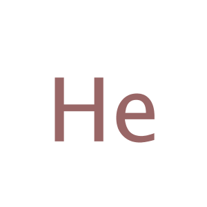 Helium,CAS No. 7440-59-7.