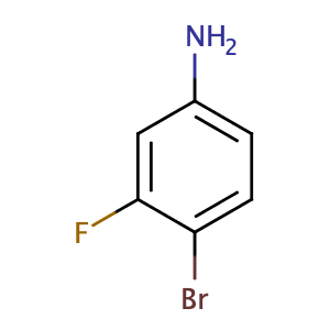 4-Bromo-3-fluoroaniline,CAS No. 656-65-5.