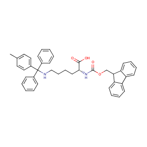 (R)-2-((((9H-Fluoren-9-yl)methoxy)carbonyl)amino)-6-((diphenyl(p-tolyl)methyl)amino)hexanoic acid,CAS No. 198544-94-4.