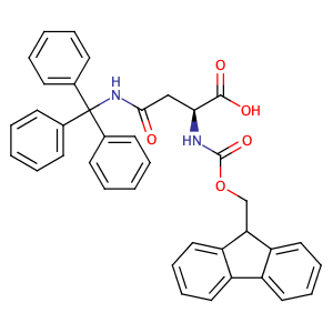 Fmoc-N-trityl-L-asparagine,CAS No. 132388-59-1.