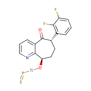 (((6S,9R)-6-(2,3-difluorophenyl)-5-oxo-6,7,8,9-tetrahydro-5H-cyclohepta[b]pyridin-9-yl)oxy)(phosphorothioyl)titanium,CAS No. .