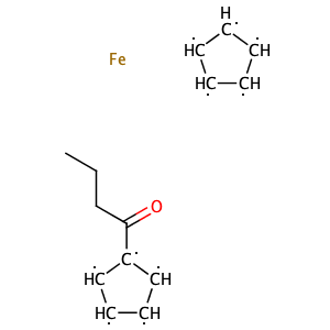 Butyrylferrocene,CAS No. 1271-94-9.