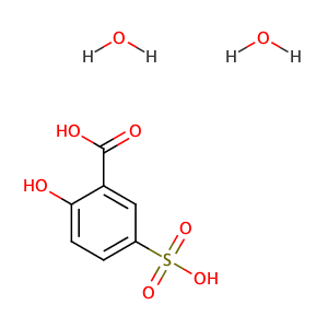 2-Hydroxy-5-sulfobenzoic acid dihydrate,CAS No. 5965-83-3.