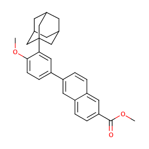 Methyl 6-(3-(adamantan-1-yl)-4-methoxyphenyl)-2-naphthoate,CAS No. 106685-41-0.