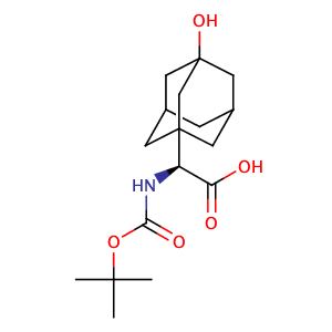 BOC-3-Hydroxy-1-adamantyl-D-Glycine,CAS No. 361442-00-4.