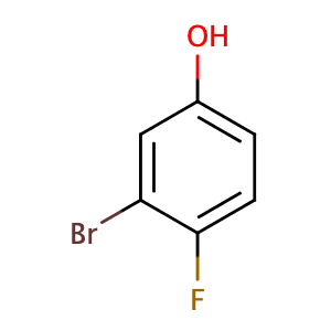 3-Bromo-4-fluorophenol,CAS No. 27407-11-0.