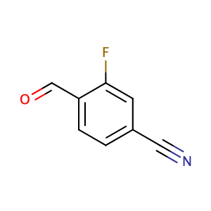 Benzonitrile, 3-fluoro-4-formyl-,CAS No. 105942-10-7.