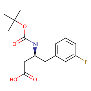 Boc-(S)-3-Amino-4-(3-fluorophenyl)butyric acid,CAS No. 270596-51-5.