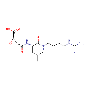 (2S,3S)-3-(((S)-1-((4-Guanidinobutyl)amino)-4-methyl-1-oxopentan-2-yl)carbamoyl)oxirane-2-carboxylic acid,CAS No. 66701-25-5.