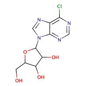 2-(6-chloropurin-9-yl)-5-hydroxymethyltetrahydrofuran-3,4-diol,CAS No. 2004-06-0.