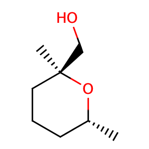 trans-2,6-dimethyl-2-hydroxymethyltetrahydropyran,CAS No. 116409-38-2.