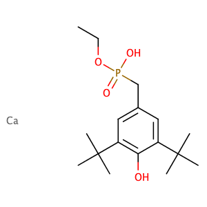 Calcium bis[monoethyl(3,5-di-tert-butyl-4-hydroxylbenzyl)phosphonate],CAS No. 65140-91-2.