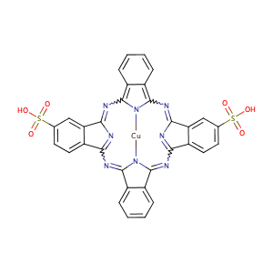 Copper phthalocyanine disulfonic acid,CAS No. 29188-28-1.