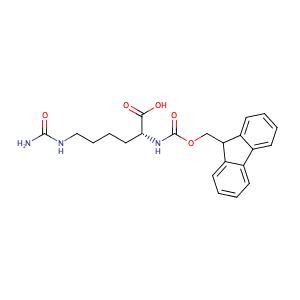 (R)-2-((((9H-Fluoren-9-yl)methoxy)carbonyl)amino)-6-ureidohexanoic acid,CAS No. 201485-38-3.