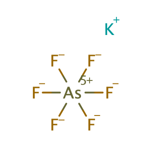 Arsenate(1-), hexafluoro-, potassium (1:1),CAS No. 17029-22-0.
