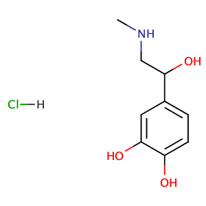 epinephrine hydrochloride,CAS No. 329-63-5.