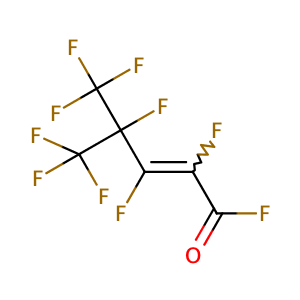 2,3,4,5,5,5-Hexafluoro-4-trifluoromethyl-2-pentenoyl fluoride(hexafluoropropylene oxide dimer),CAS No. 88022-48-4.
