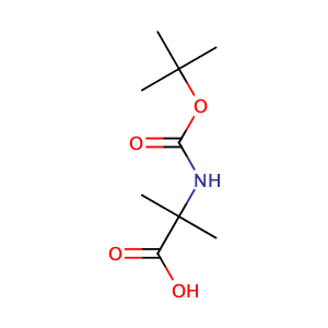 2-tert-butoxycarbonylamino-2-methylpropionic acid,CAS No. 30992-29-1.