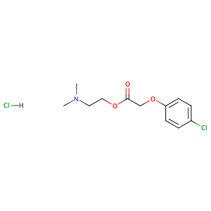 Meclofenoxate hydrochloride,CAS No. 3685-84-5.