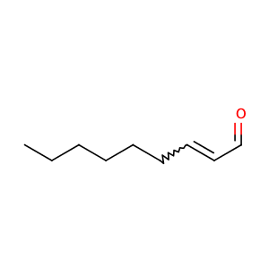 Trans-2-nonenal,CAS No. 2463-53-8.