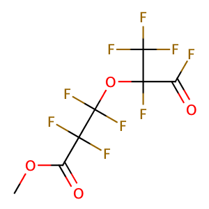 methyl 2,2,3,3-tetrafluoro-3-(1,1,1,2,3-pentafluoro-3-oxopropan-2-yl)oxypropanoate,CAS No. 69116-72-9.
