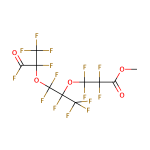 methyl 2,2,3,3-tetrafluoro-3-[1,1,1,2,3,3-hexafluoro-3-(1,1,1,2,3-pentafluoro-3-oxopropan-2-yl)oxypropan-2-yl]oxypropanoate,CAS No. 69116-73-0.