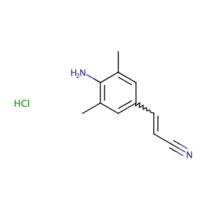 (E)-3-(4-AMino-3,5-diMethylphenyl)acrylonitrile Hydrochloride,CAS No. 661489-23-2.