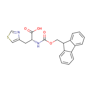 (R)-2-((((9H-Fluoren-9-yl)methoxy)carbonyl)amino)-3-(thiazol-4-yl)propanoic acid,CAS No. 205528-33-2.