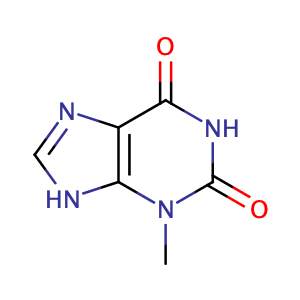 3-Methyl-1H-purine-2,6(3H,7H)-dione,CAS No. 1076-22-8.