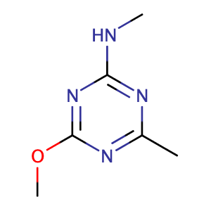 4-Methoxy-N,6-dimethyl-1,3,5-triazin-2-amine,CAS No. 5248-39-5.