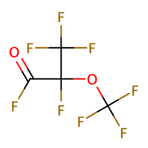2,3,3,3-tetrafluoro-2-(trifluoromethoxy)propanoyl fluoride,CAS No. 2927-83-5.