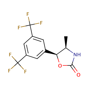 (4R,5S)-5-[3,5-bis(trifluoromethyl)phenyl]-4-methyl-1,3-oxazolidin-2-one,CAS No. 875444-10-3.