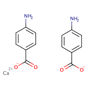 calcium 4-aminobenzoate,CAS No. 60154-17-8.