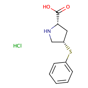 cis-4-Phenylthio-L-proline hydrochloride,CAS No. 105107-84-4.